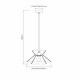Lampada a sospensione dal design rustico con paralume in carta