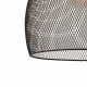 Lampada a sospensione grande in metallo con diffusore a maglia intrecciata