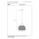 Lampada a sospensione grande in metallo con diffusore a maglia intrecciata