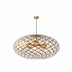 Lampadario grande moderno con struttura e paralume in metallo