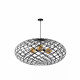 Lampadario grande moderno con struttura e paralume in metallo
