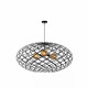 Lampadario grande moderno con struttura e paralume in metallo