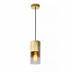 Lampada a sospensione in alluminio con singolo diffusore pendente in vetro