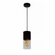 Lampada a sospensione in alluminio con singolo diffusore pendente in vetro