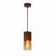 Lampada a sospensione in alluminio con singolo diffusore pendente in vetro