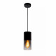 Lampada a sospensione in alluminio con singolo diffusore pendente in vetro