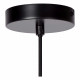Lampada a sospensione in metallo con diffusore in vetro dal design moderno
