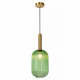 Lampada a sospensione in metallo con diffusore in vetro dal design moderno