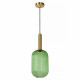 Lampada a sospensione in metallo con diffusore in vetro dal design moderno