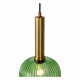 Lampada a sospensione in metallo con diffusore in vetro dal design moderno
