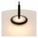 Lampada a sospensione in metallo con paralume grande in vetro dal design moderno