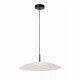 Lampada a sospensione in metallo con paralume grande in vetro dal design moderno