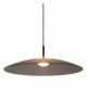 Lampada a sospensione in metallo con paralume grande in vetro dal design moderno
