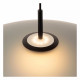Lampada a sospensione in metallo con paralume grande in vetro dal design moderno