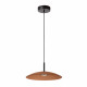 Lampada a sospensione in metallo con paralume in vetro dal design moderno