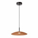 Lampada a sospensione in metallo con paralume in vetro dal design moderno