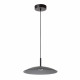 Lampada a sospensione in metallo con paralume in vetro dal design moderno