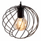 Lampada a sospensione in metallo con tre diffusori dal design moderno