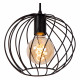 Lampada a sospensione in metallo con tre diffusori lineari dal design moderno