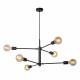Lampadario in metallo dal design moderno con 6 luci orientabili