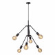 Lampadario in metallo dal design moderno con 6 luci orientabili