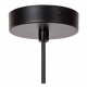 Lampada a sospensione in metallo dal design moderno con diffusore in vetro