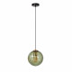 Lampada a sospensione in metallo dal design moderno con diffusore in vetro