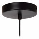 Lampada a sospensione in metallo dal design moderno con diffusore in vetro