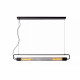 Lampada a sospensione in metallo dal design moderno regolabile in altezza