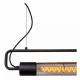 Lampada a sospensione in metallo dal design moderno regolabile in altezza