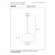 Lampada a sospensione in metallo e diffusore dal design moderno in vetro