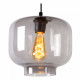 Lampada a sospensione in metallo e diffusore dal design moderno in vetro