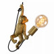 Lampada a sospensione in metallo e scimmietta pvc dal design moderno