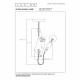 Lampada a sospensione in metallo e scimmietta pvc dal design moderno