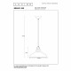 Lampada a sospensione in metallo stile industrial con diffusore a campana