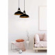Lampada a sospensione in metallo stile industrial con diffusore a campana