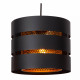 Lampada a sospensione lineare con 3 diffusori in metallo dal design moderno