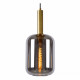 Lampada a sospensione lineare con 3 diffusori in vetro dal design moderno