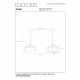 Lampada a sospensione lineare con due diffusori in metallo dal design moderno