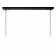 Lampada a sospensione lineare con due diffusori in metallo dal design moderno