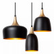 Lampada a sospensione lineare con struttura e 8 diffusori in metallo