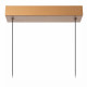 Lampada a sospensione lineare in alluminio con LED dimmerabile