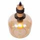 Lampada a sospensione lineare moderna con 3 diffusori pendenti in vetro