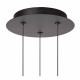Lampada a sospensione moderna a LED con tre diffusori in acrilico