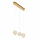 Lampada a sospensione moderna con 3 diffusori LED dimmerabili lineari in vetro