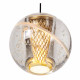 Lampada a sospensione moderna con 5 diffusori LED dimmerabili lineari in vetro