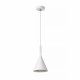 Lampada a sospensione moderna con diffusore con forma di cono in cemento