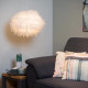 Lampada a sospensione moderna con diffusore in piuma