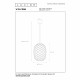 Lampada a sospensione moderna con diffusore pendente in metallo intrecciato