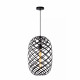 Lampada a sospensione moderna con diffusore pendente in metallo intrecciato
